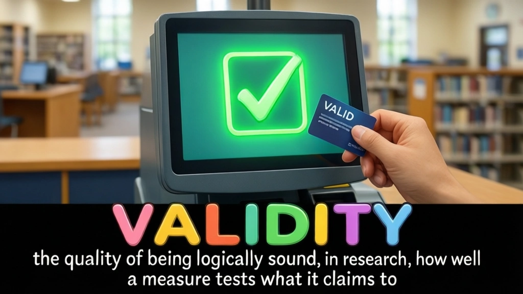 English Illustration for validity